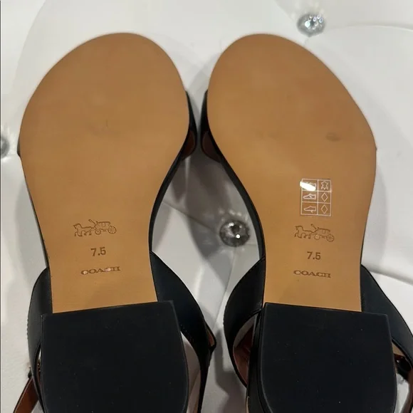 Coach Black Minimalist Sandals - Picture 6 of 7